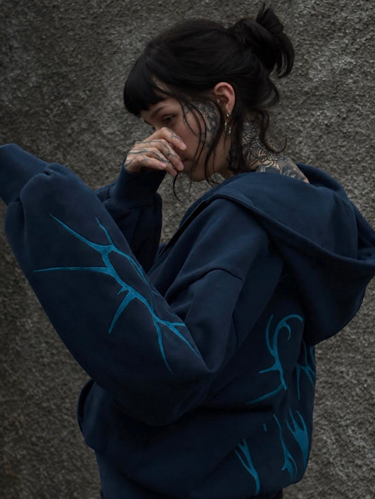 blue spikey-zip