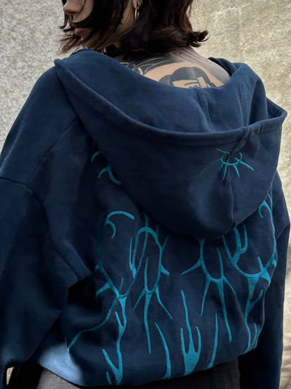 blue spikey-zip