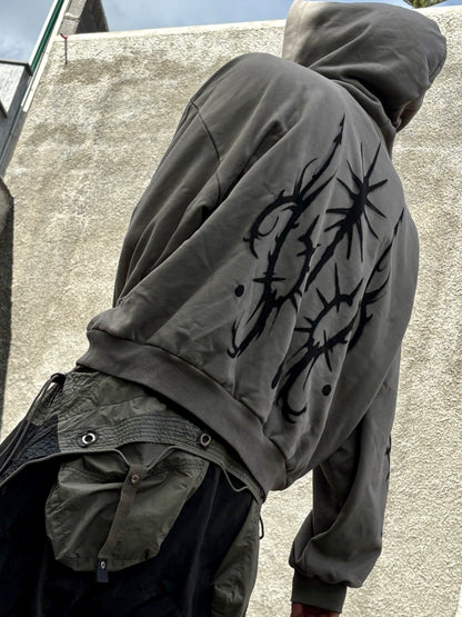 greyish spikey-hoodie